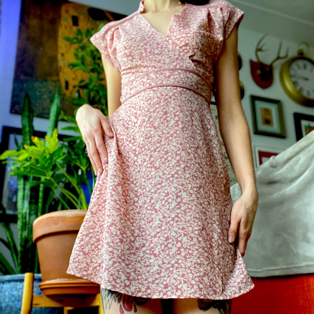 Pink Floral Dress - Picture 2 of 3